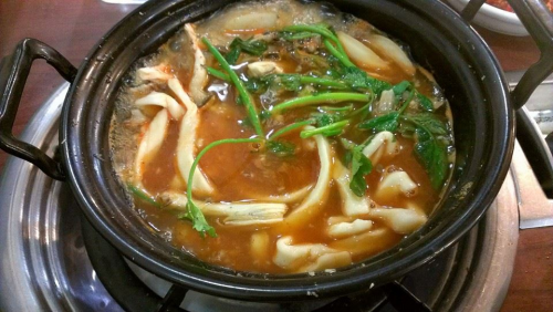 極太の手打ちうどんもモチモチ美味しい