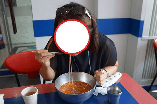 この時は真っ赤なスープになって、ピリピリ～(;^ω^)