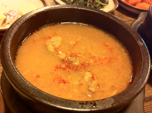 テンジャンチゲも美味
