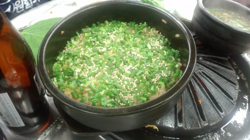 焼き飯とテンジャンチゲ