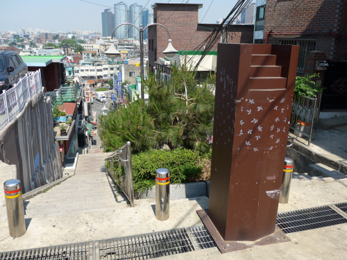 階段を見に行って、階段の上に到着するという大失敗