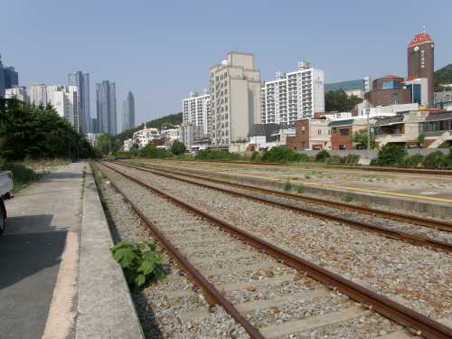 ホームから撮影