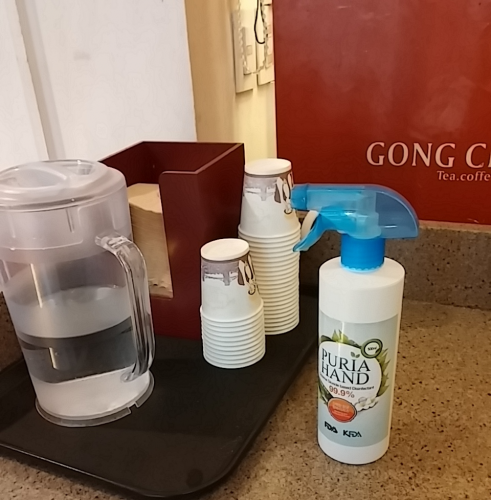 手など消毒してみました