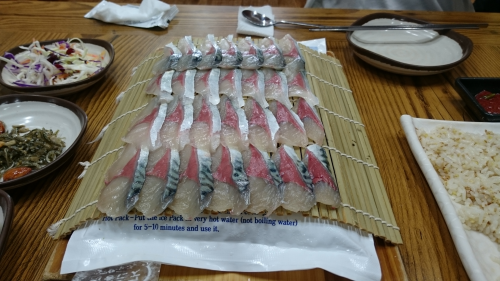 サバの刺身です