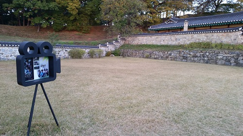 ロケ地になっているようで標識がたくさん