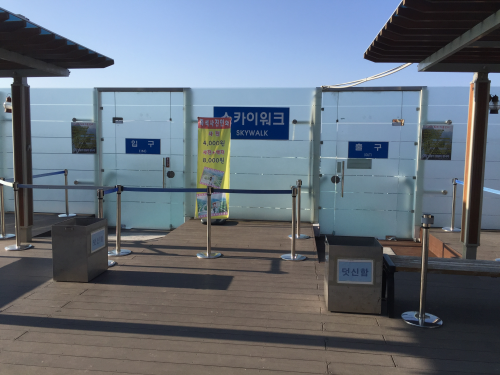 この扉の先がスカイウォーク