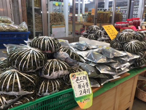 旌善名物・乾燥コンドゥ。袋入りもアリ