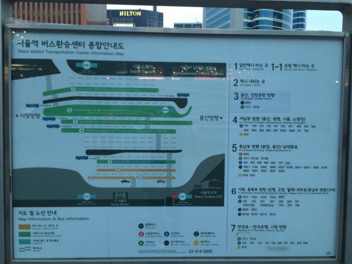 ソウル駅バスターミナル図