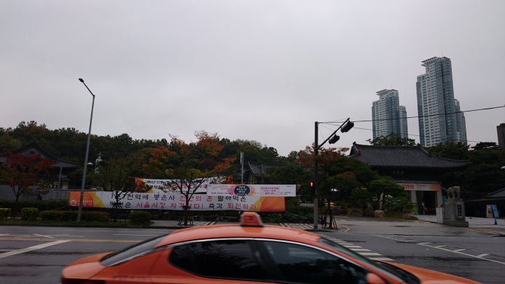 バス停からの風景。