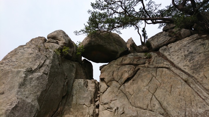 途中にこんな鎖場もあってスリルがありました