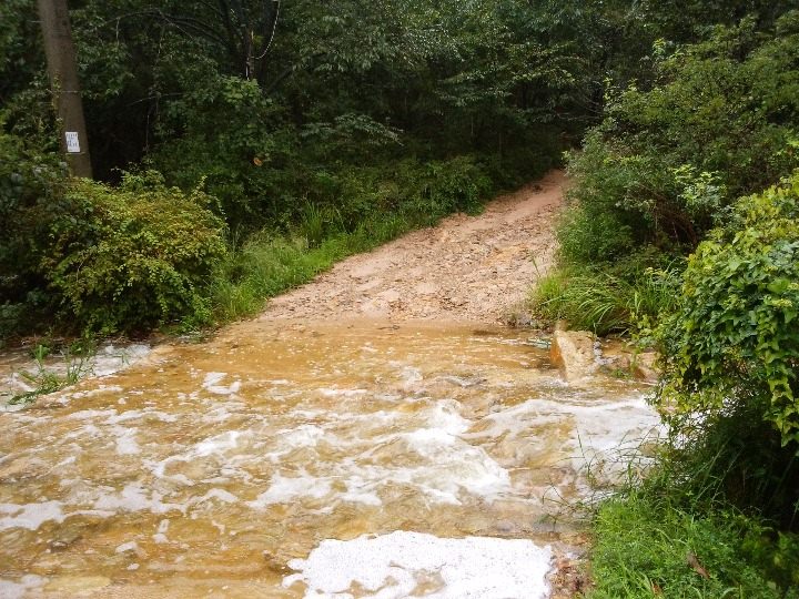 川？　道がない