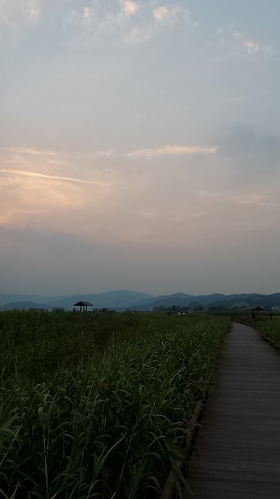 もう夕暮れですが、これから龍山展望台を目指す人は結構多く、暮れなずむ静かな時間をすごすには良い場所なのでしょう。