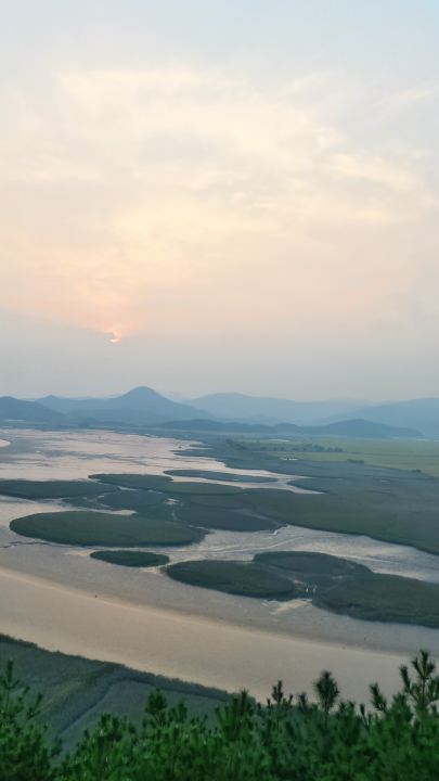 太陽はなかなか顔を出しません。