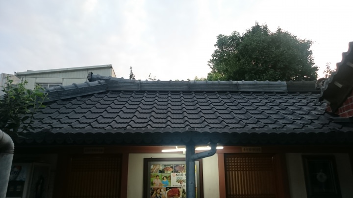 お店の中庭から