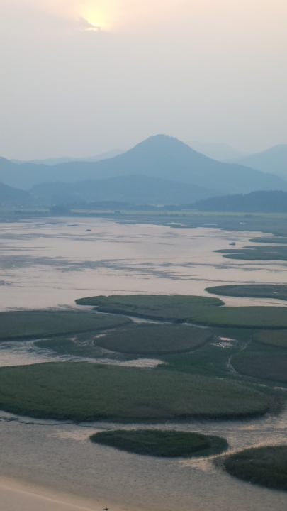 潮がどんどん引いて行きます。