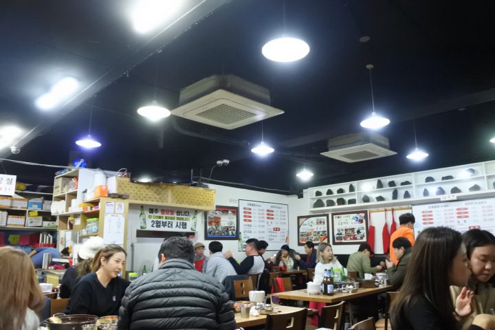 にぎわっていました