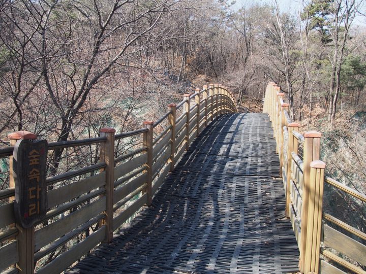 「林の中の橋」。