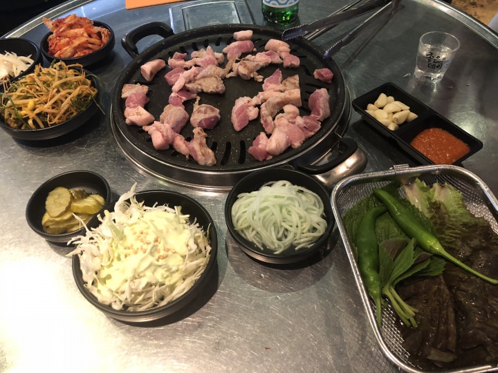 左上側のネギ等を混ぜていきます