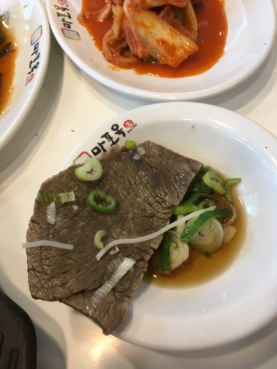 ヤンジを醤油で。