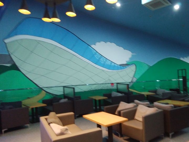 ソファーにはクッションあり