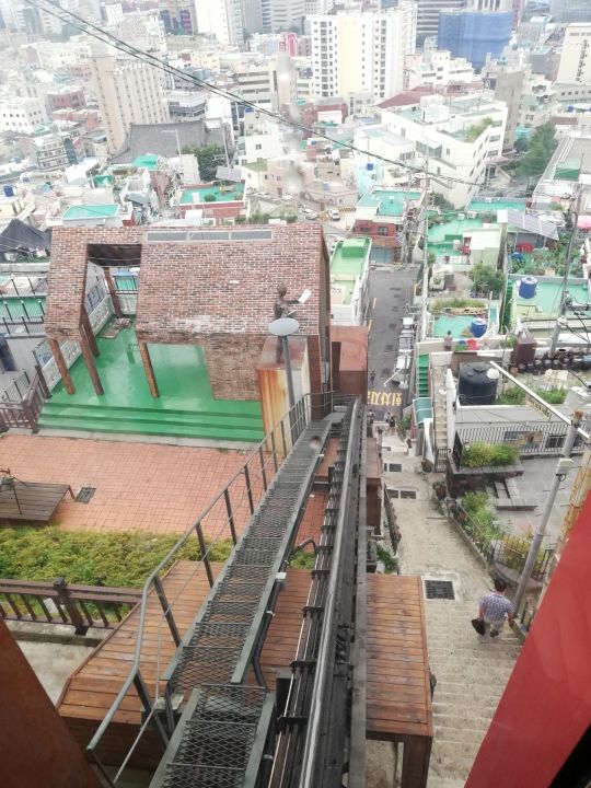 帰りのケーブルカーからの景色です。