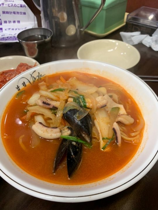 これが美味しい、チャンポンです。