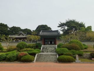 撮影スポットの足跡から撮った写真