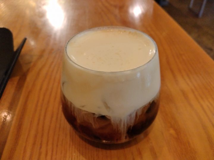 混ぜずに飲んで!