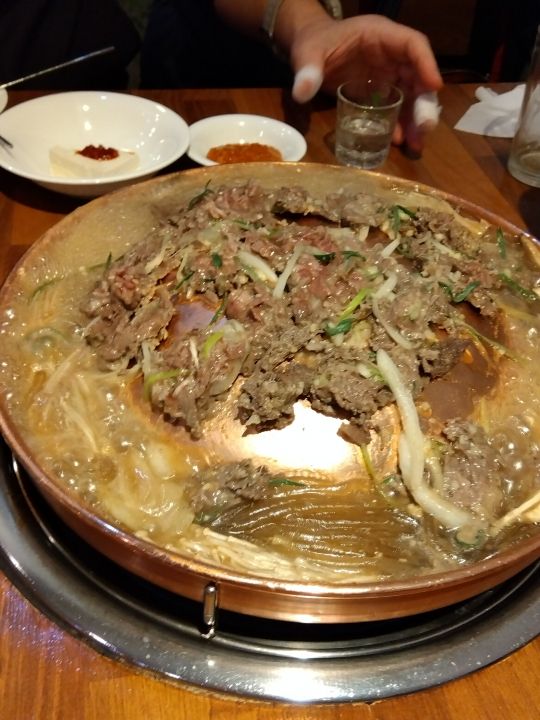 春雨たちにお肉の旨味が