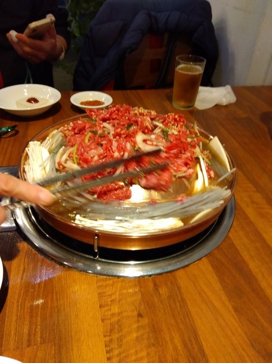 春雨、きのこが旨味を受け止めます