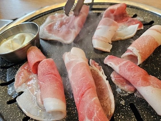 開きながら焼く