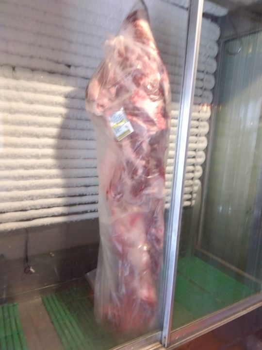 Sカンで吊るされたお肉