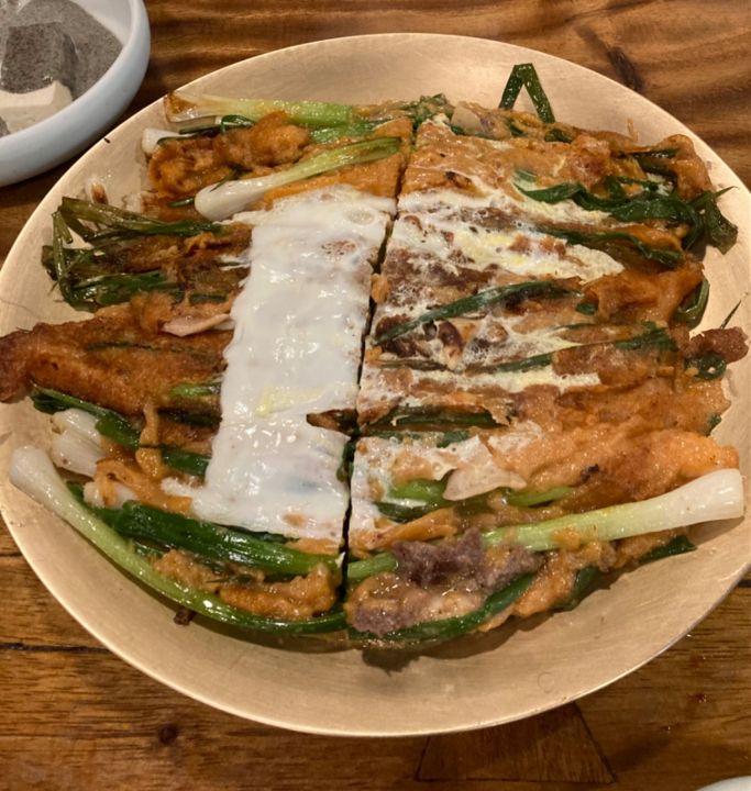 パジョン小　ネギ、海鮮、生地の相性⚪︎