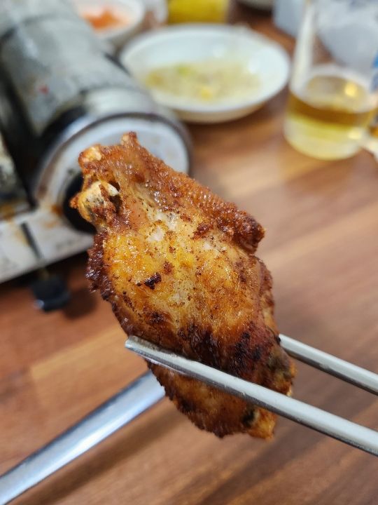 隣のおじさんがくれた鶏焼き