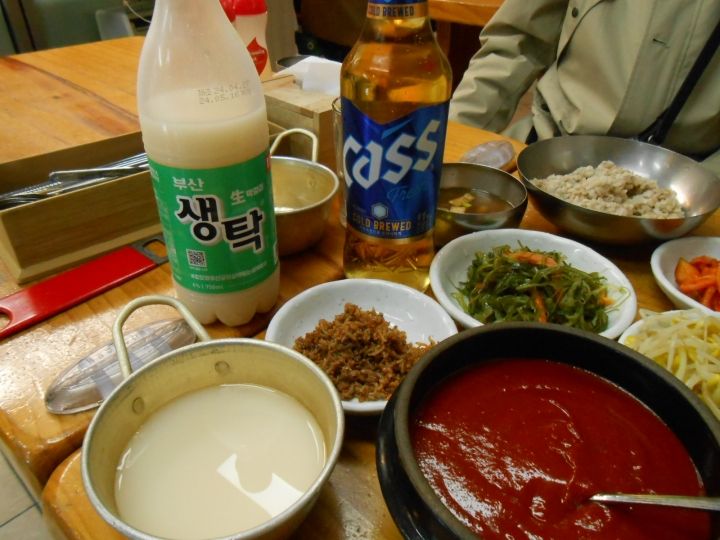 マッコリは釜山では大好きなセンタク。