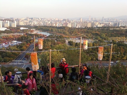 ソウルの街が一望できます。