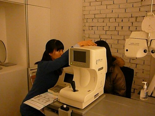 検眼中