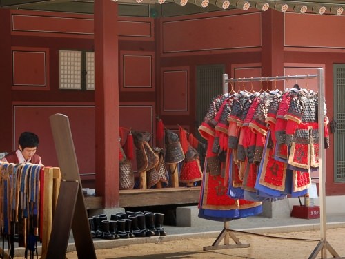 昔の衣装を着れるスペースがあったり