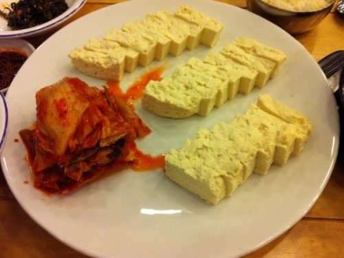 トゥブハンチョプシ（直訳すれば豆腐一皿）