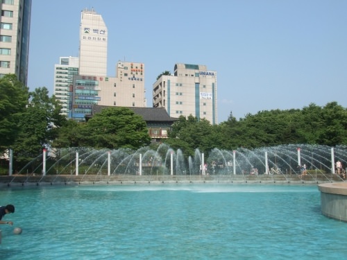 噴水も見れました!