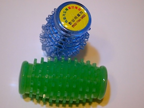 おまけのハンドマッサージャーには店名が（笑）