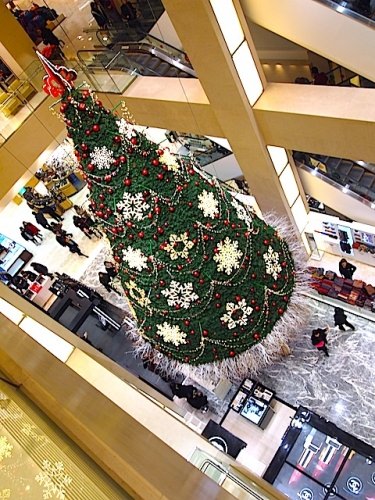 新館の美しいツリー