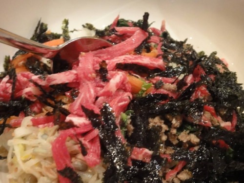 肉は解凍されたものですがシャリシャリ感はなし