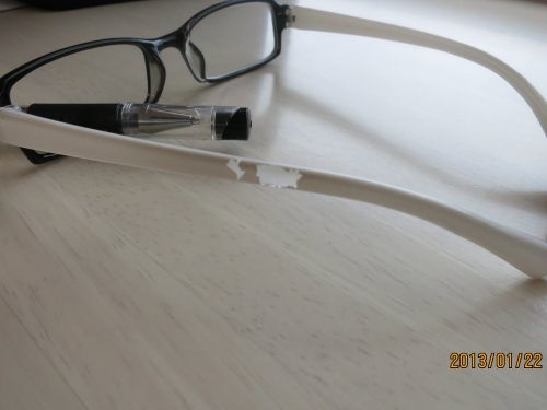 フレームの剥げ